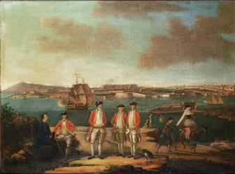 Britse officieren in San Felipe, Minorca